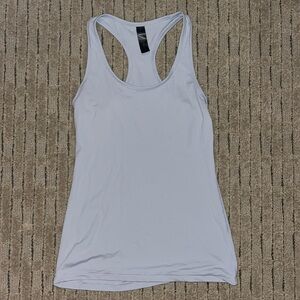 Yogalicious light blue grey Racerback tank top